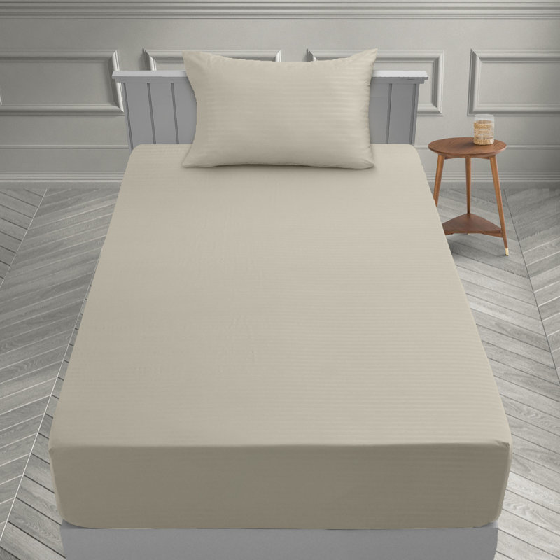 Lux Decor Collection Brushed Microfiber Sheet Set with Fitted Flat Sheets & Pillowcase, Twin Sheet Set with 1 Pillowcase