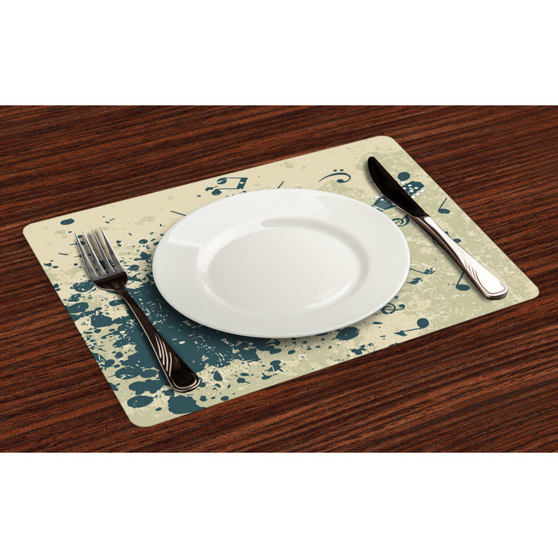 Ashwina Acoustic Guitar Notes Placemat