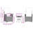 2 - Person Wicker Patio Dining Set with Round Table-97839769-97839768