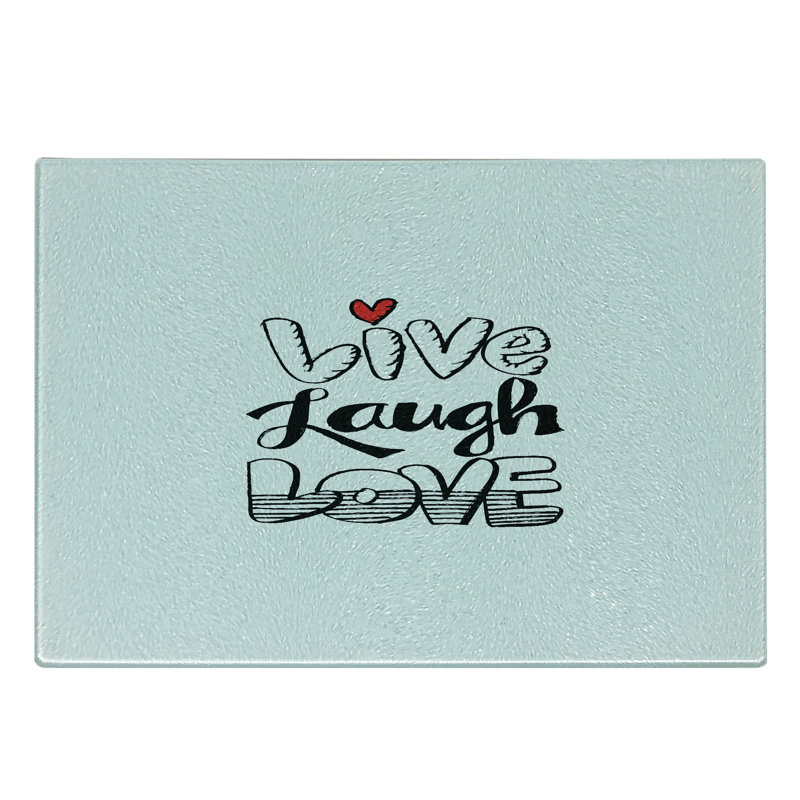 Planche à découper Ambesonne Live Laugh Love