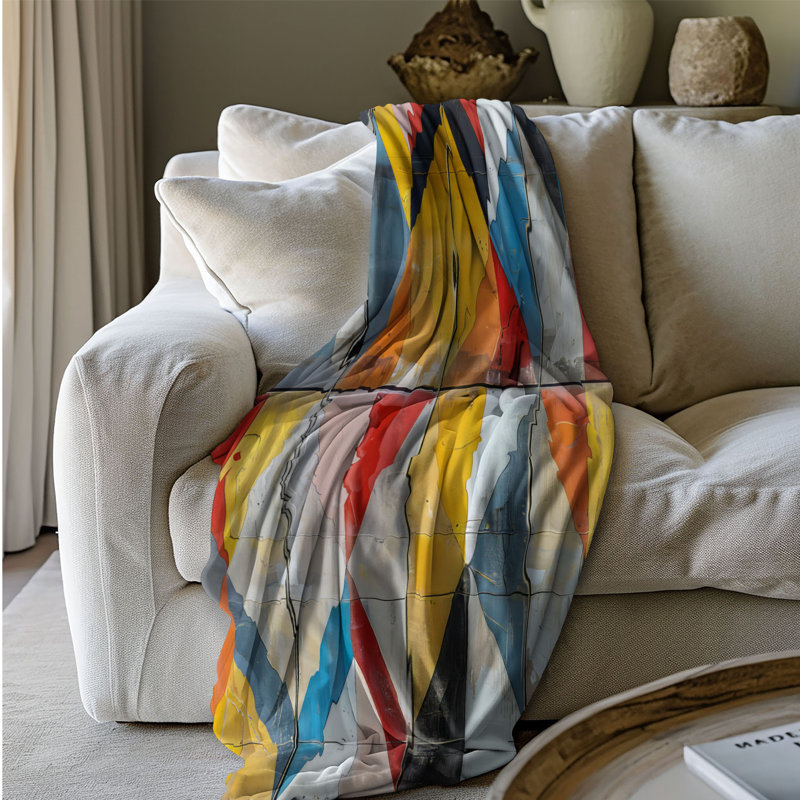 Symmetrical Simplicity - 1 Piece Premium Blanket, Twin