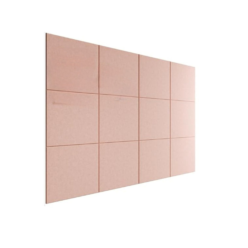 Cork Board Alternative - with 70 Safe Removable Adhesive Tabs, Cork Boards for Walls for Home Office Classroom Pink
