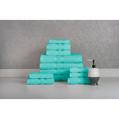 Ensemble de 12 serviettes en coton de qualité égyptienne Bibb Home