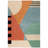 Abstract Hand-Tufted Wool Gold Area Rug-697383078