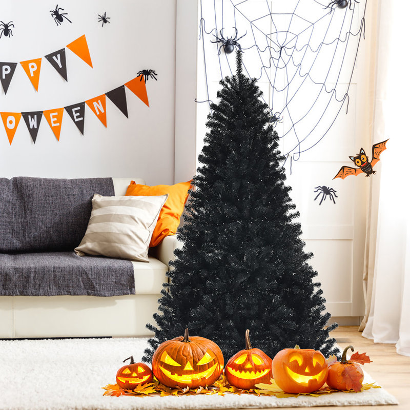 Arbre de Noël en pin noir 72 po avec 250 lumières DEL Costway