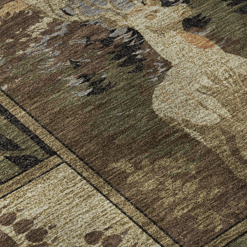 Tapis de qualité supérieure lavable à la machine Mayfield AMF2448, Chocolat, 9 pi x 12 pi