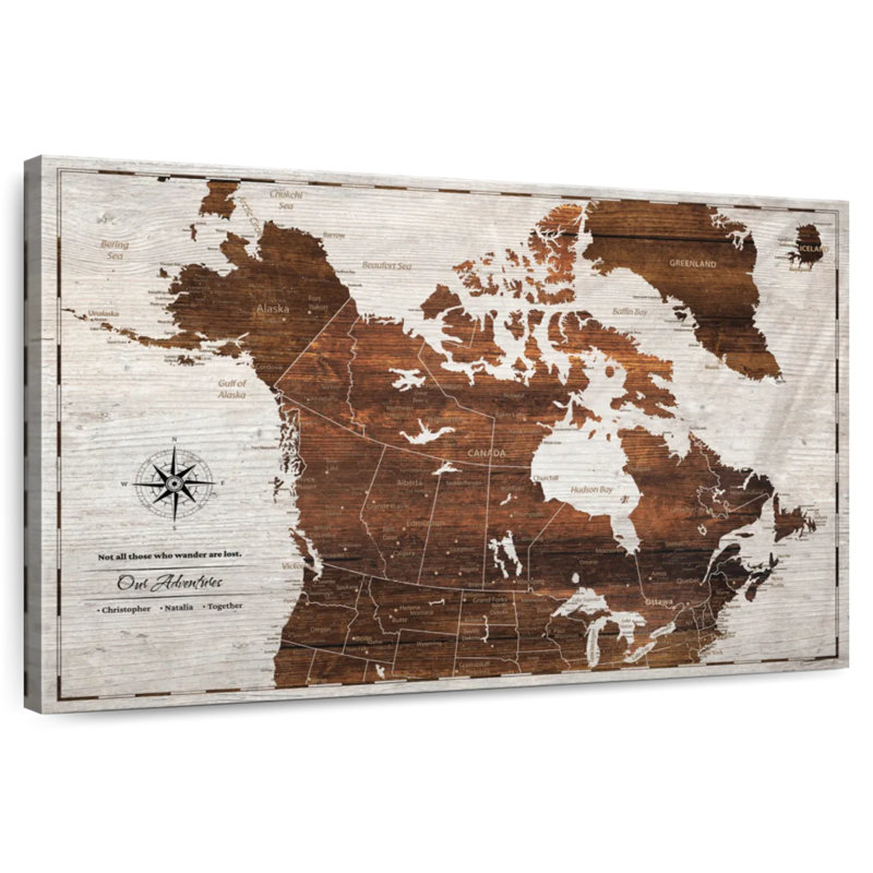 Épinglette personnalisée en bois clair Canada Altaira, H 34 po x l 51 po, Oui