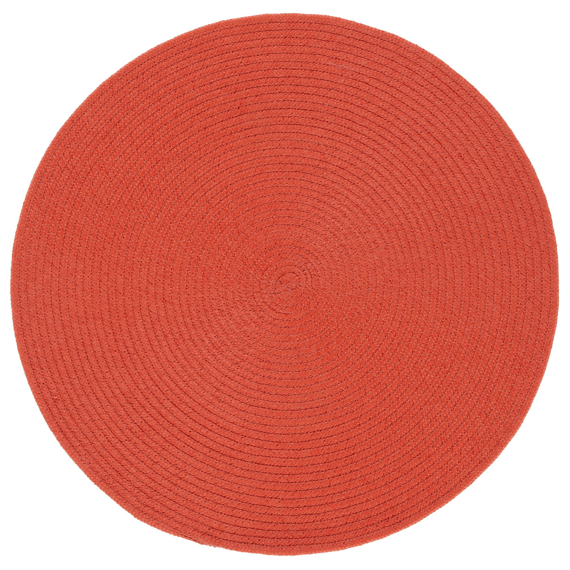 Standard One Color Rug Latitude Run® Braided Hand Woven Performance Solid Color Rug | Wayfair