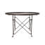Table basse ronde en métal avec pieds à griffes