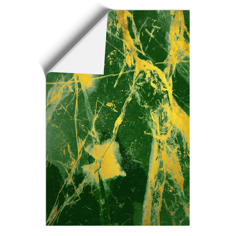 Golden Cracks - Frameless Print, 84cm H x 59cm W x 0.1cm D