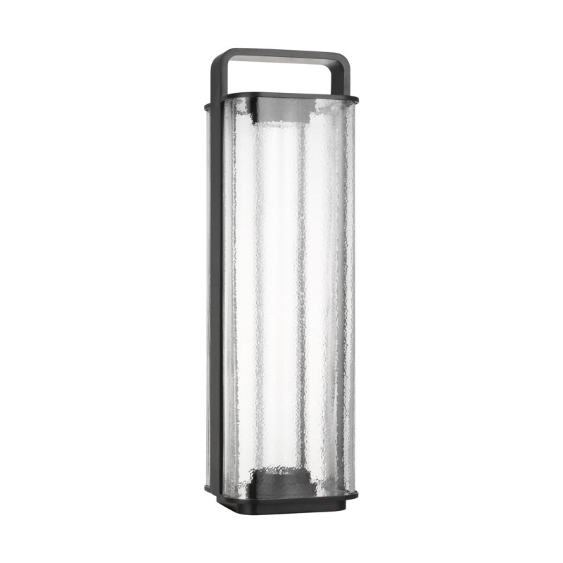 Flacara 24 Rechargeable Lantern, 23.4" H x 7" W x 7" D, Brown