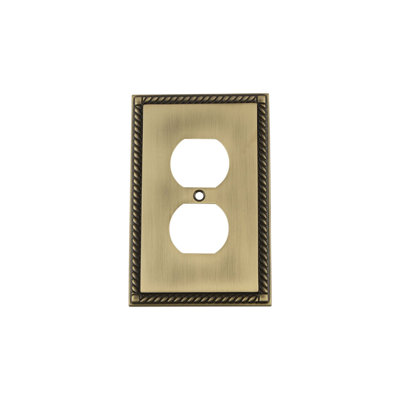 Rope 1-Gang Duplex Outlet Wall Plate