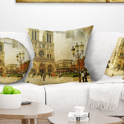Oreiller pour carte cathedral notre dame