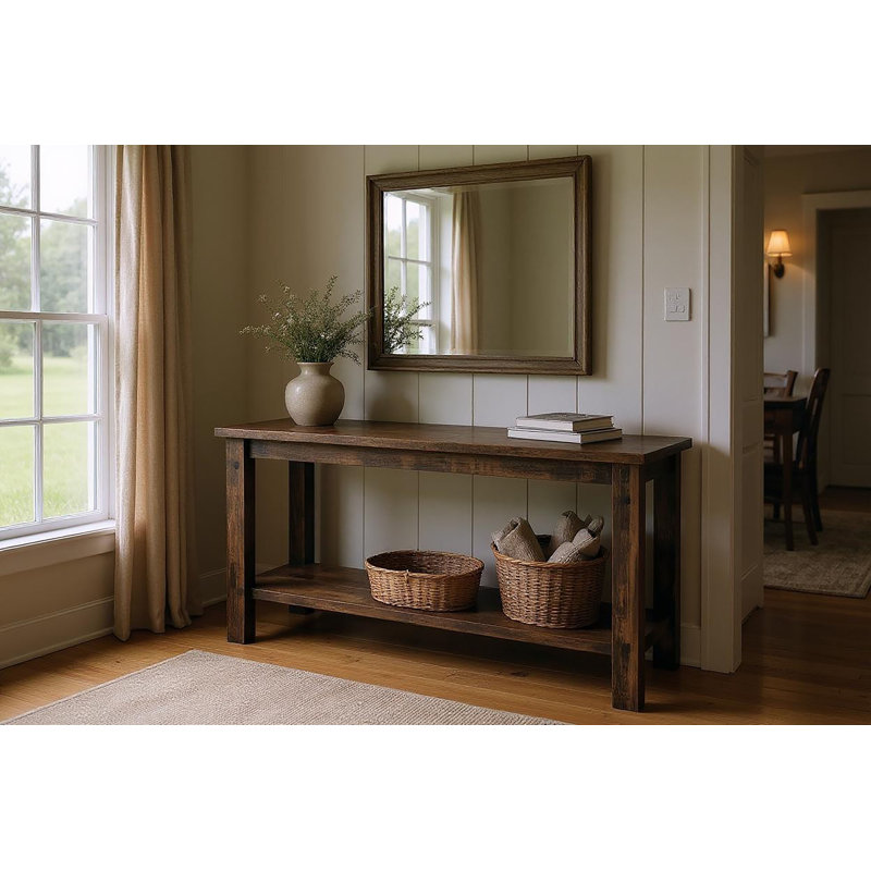 ALL ROUGH SAWN SOFA TABLE