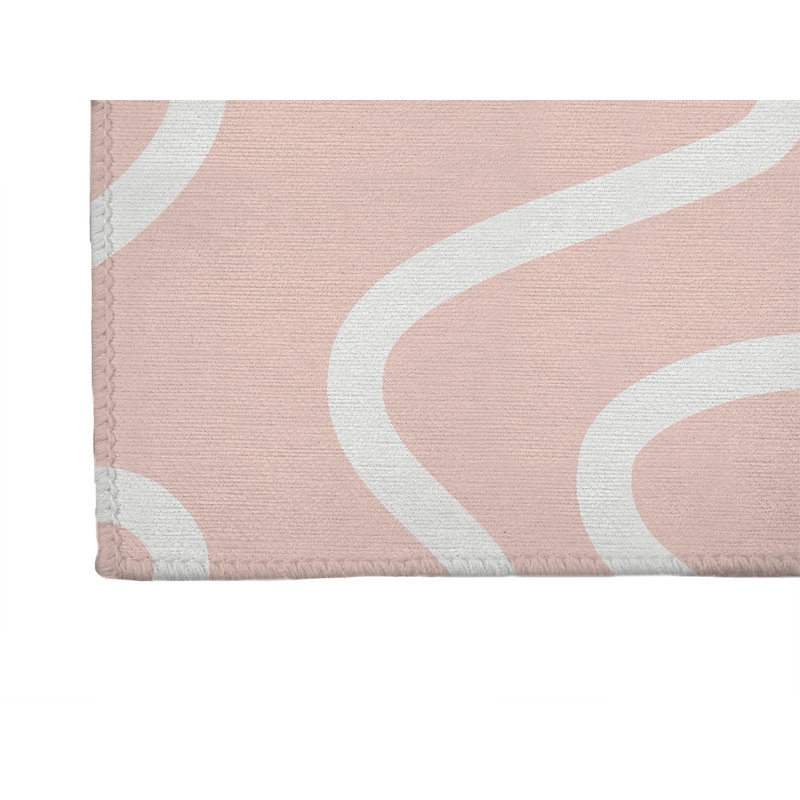 Squig Non-Slip Outdoor Rug, Runner 2'6" x 8'