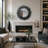 Sunburst Black Wall Mirror