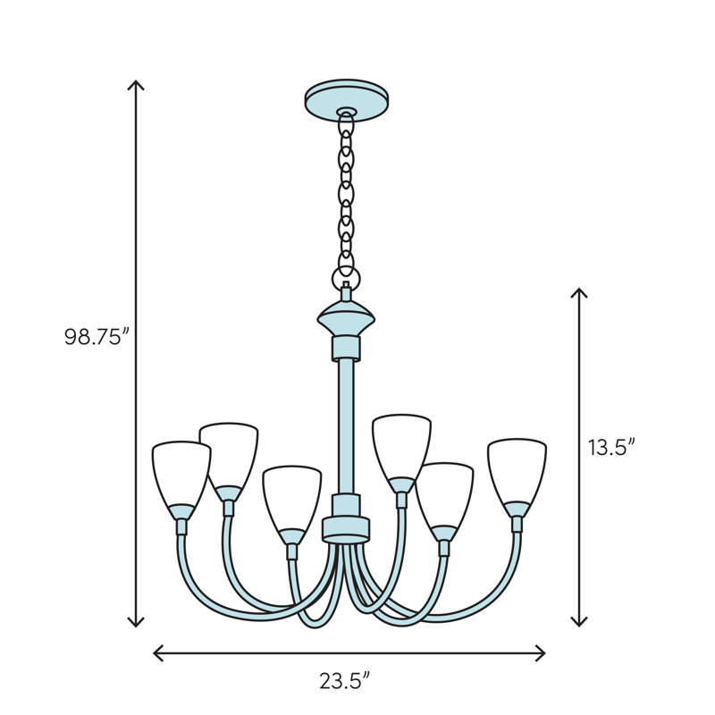 Lustre Empire à 5 lumières Emmons, Non, Bronze