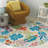 Meenakshi Performance Machine Washable Floral Rug-1996814669
