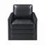 Luxueux fauteuil pivotant en cuir avec des caractéristiques de confort avancées pour la détente