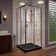 DreamLine Cornerview 42 in. D x 42 in. W x 74 3/4 in. H Framed Sliding Shower Enclosure