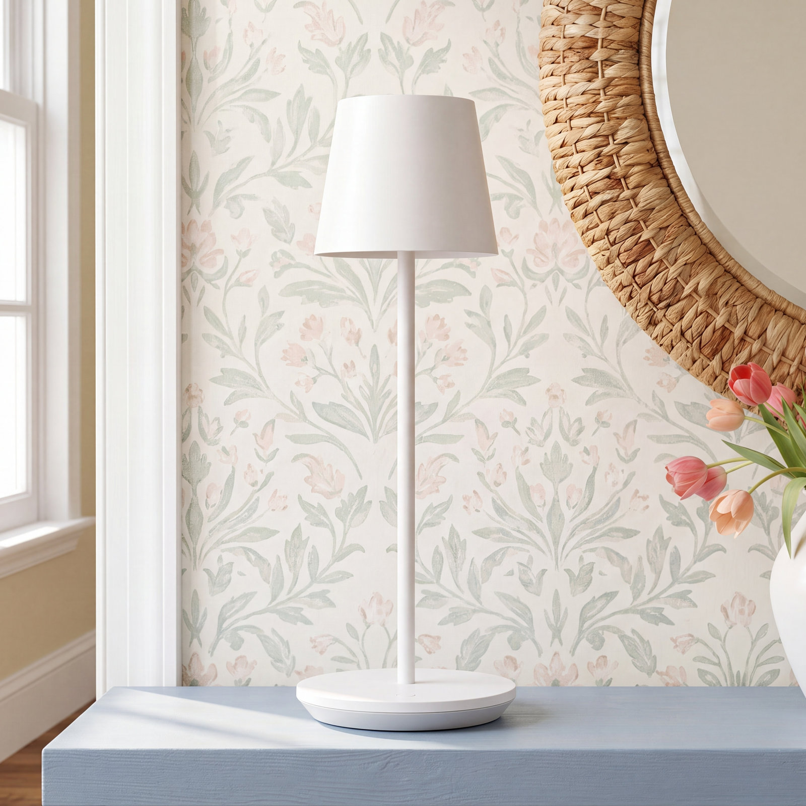 Rukija Table Lamp, White