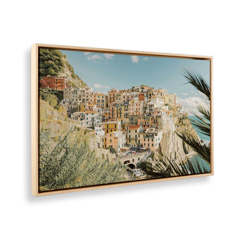 Impression sur toile roulée, Cadre américain en érable flottant, H 12,75 po x l 18,75 po x P 1,75 po