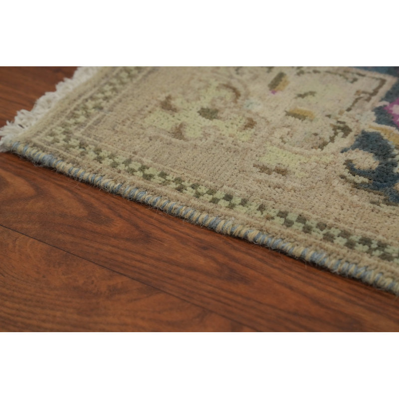 Vegetable Dye Wool Traditional Runner Rug 2x5