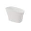 Baignoire de trempage à surface solide de 51 pouces - Baignoire profonde autoportante