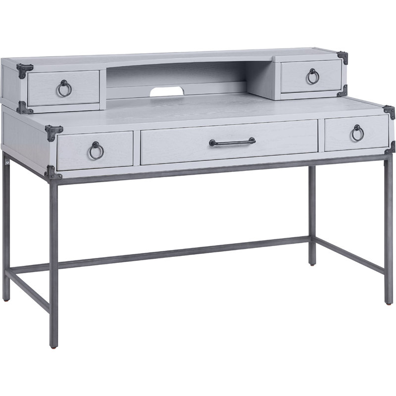 Mcclendon Metal Base Writing Desk, 30" H x 54" W x 18" D