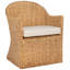 Chaise avec accoudoirs en lin Aahan