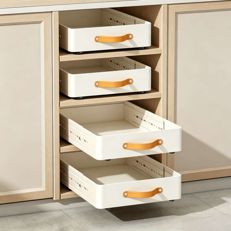 Boîte de rangement à tiroir escamotable, 5.5 11.8 16.9