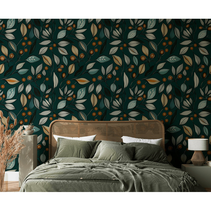 Papier peint amovible Autumn Night Elegance, L 48 po x l 28 po