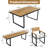 6-Piece Outdoor Dining Set, Acacia Wood-273813397
