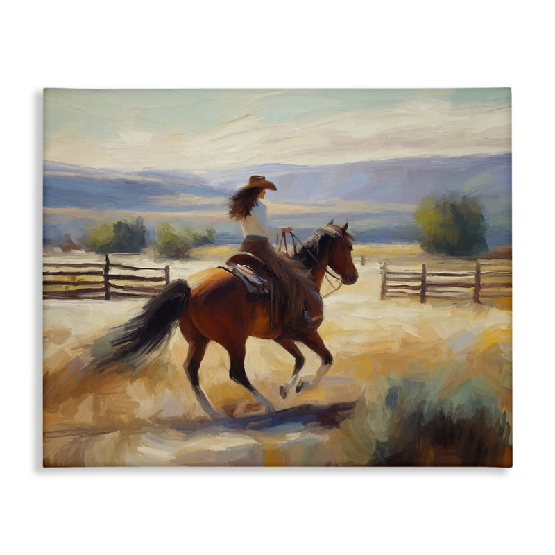 «Ride Like The Wind», art mural sur toile par Ramona Murdock, H 24 po x l 30 po