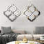 Miroir mural en forme d'arc argenté, magnifique miroir décoratif décoratif glamour biseauté, décoration murale unique de style artisanal moderne