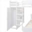 Lit mezzanine avec lit autonome, tablettes, bureau et garde-robe-267204997-267205007