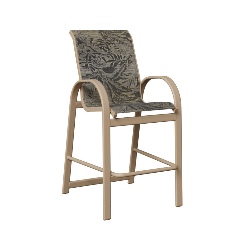 Fauteuil de bar berlinois Berlin Gardens, Sahara moucheté, Sumba moka