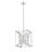 Transitional 4-Light Chrome Pendant With Clear Crystals