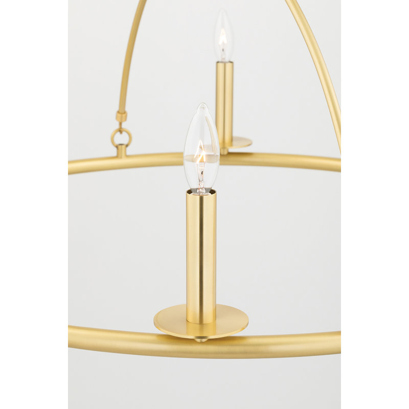 Howell 12 - Light Chandelier, Aged Brass