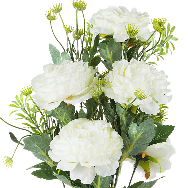 Silk Peony Arrangement, Cream