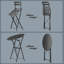 2 - Person Patio Dining Set with Rectangular Table-1387552526