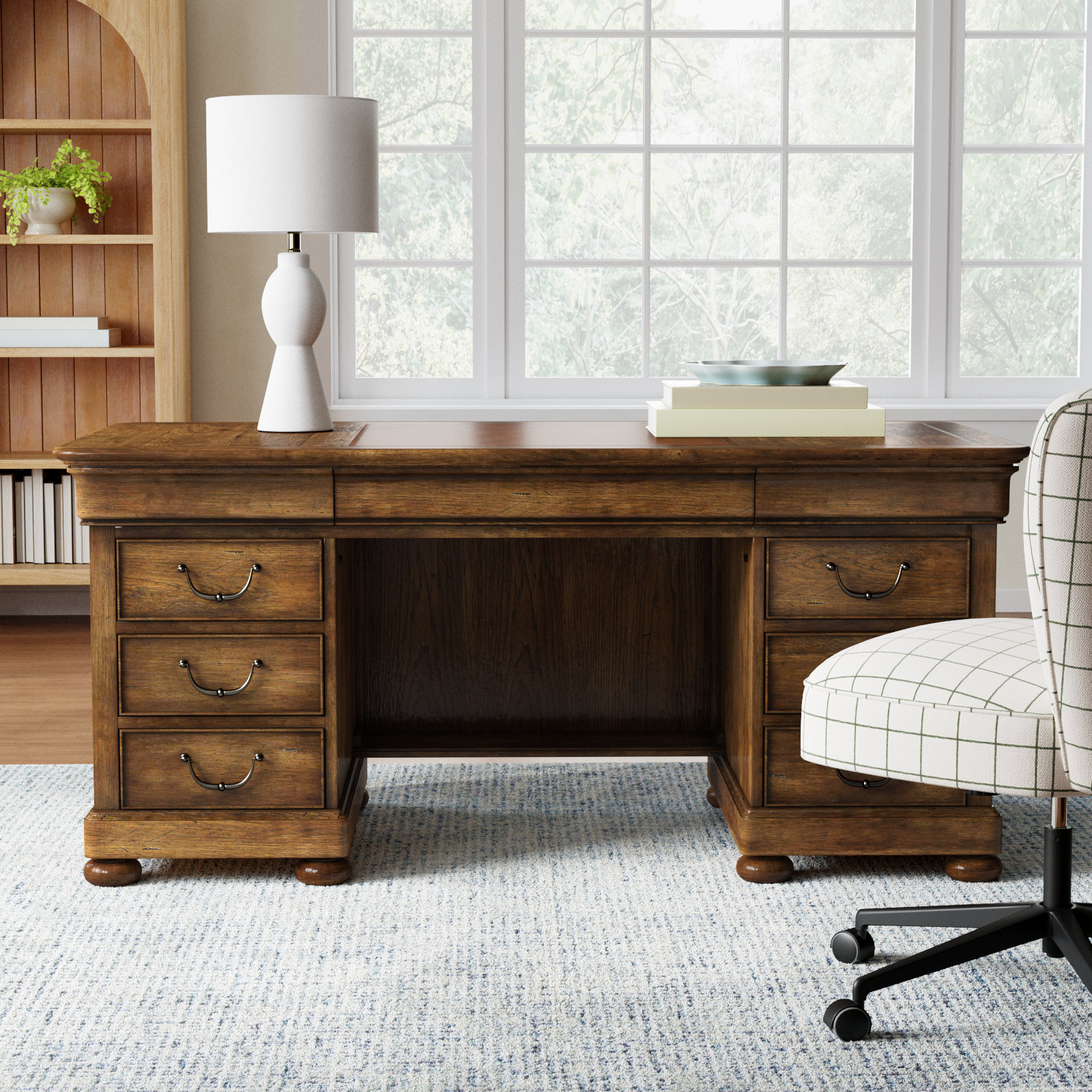 Archivist Executive Desk, Soft Casual Pecan