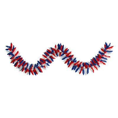 108'' in. Lighted Faux Pine Garland