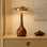 Franko Modern LED Wood Table Lamp Dimmable Tall