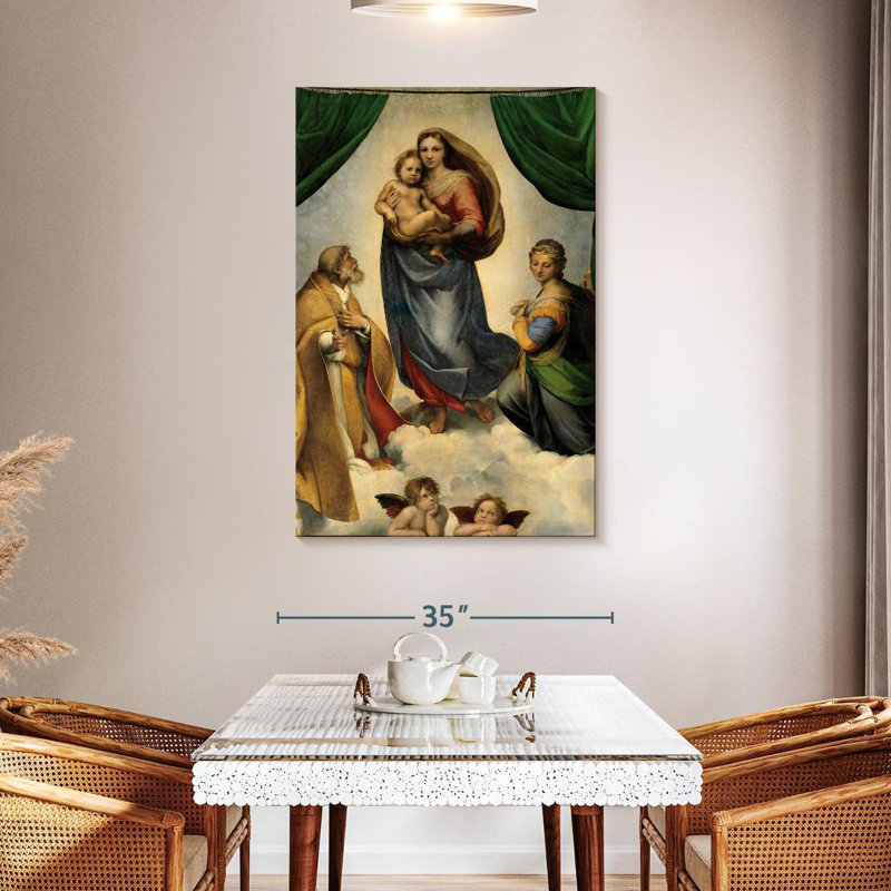 Leisha Sistine Madonna, 48" H x 32" W