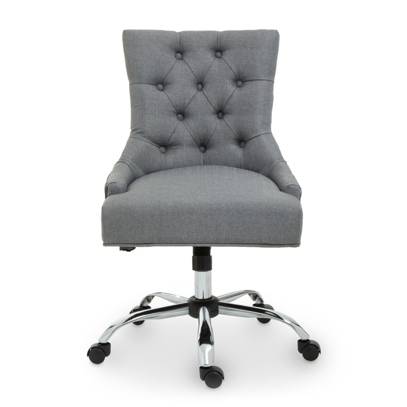 Elkport Velvet Executive Chair, Grey
