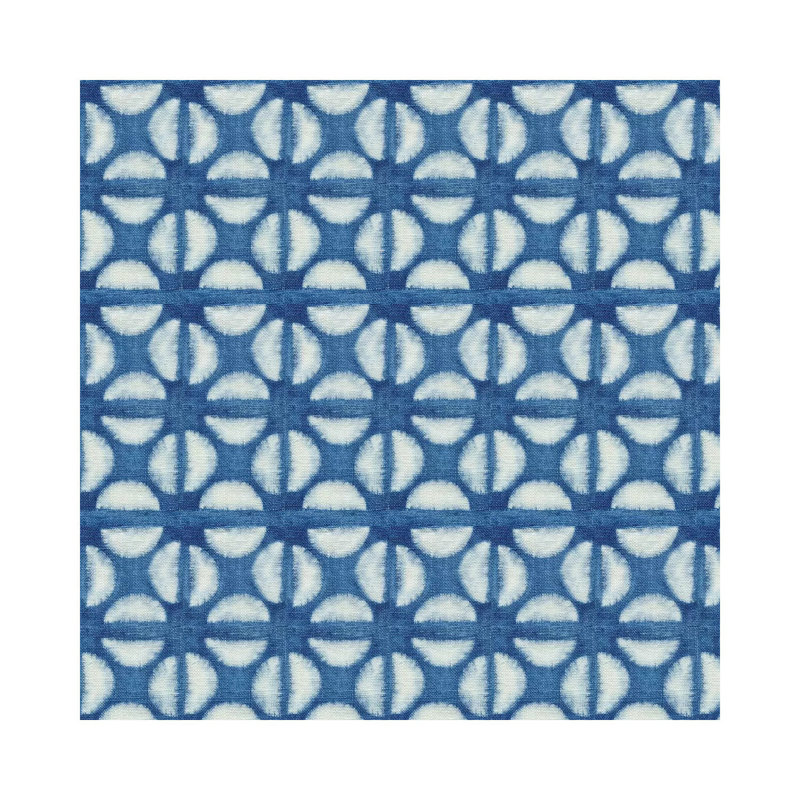 Blue Shibori I (Blue Coffee Bean) by Nancy Green - Wrapped Canvas Print, 30.48cm H x 30.48cm W x 1.91cm D