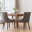 Meubles, chaise de salle à manger d'appoint ultra, chaises en tissu épaissi avec tons neutres-413482599