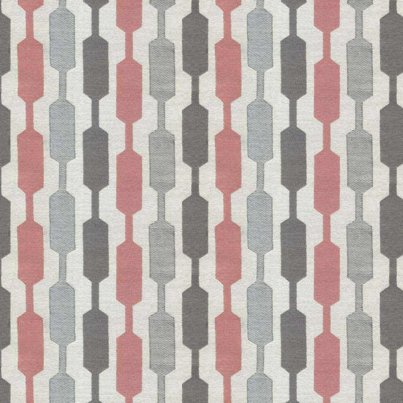 Ephraim Geometric Filled Fabric Draught Excluder, Pink