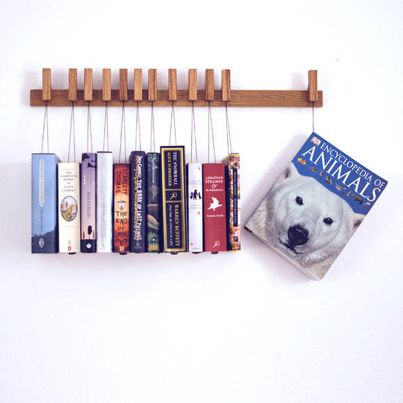 Hans Solid Wood Magazine Rack, Oak
